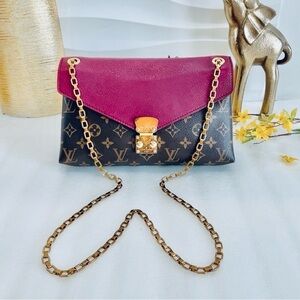 ❤️Beautiful 😱 Authentic Louis Vuitton Pallas Chain Aurore 2 way shoulder bag
